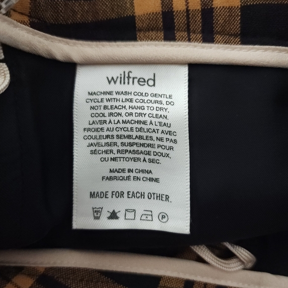 Wilfred Plaid Tie-front Pant - Picture 4 of 8